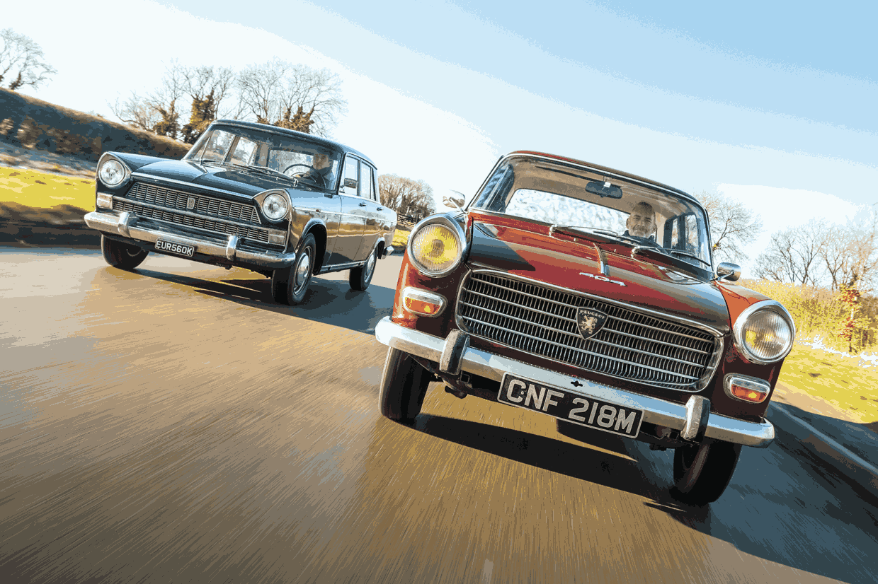 مقایسه پژو 404 و فیات 1500L مدل 1960 دو خودروی کلاسیک اروپایی