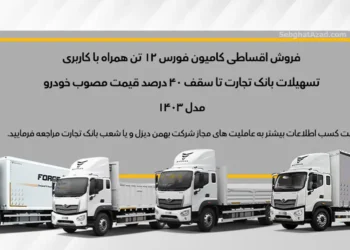 فروش قسطی کامیون فورس