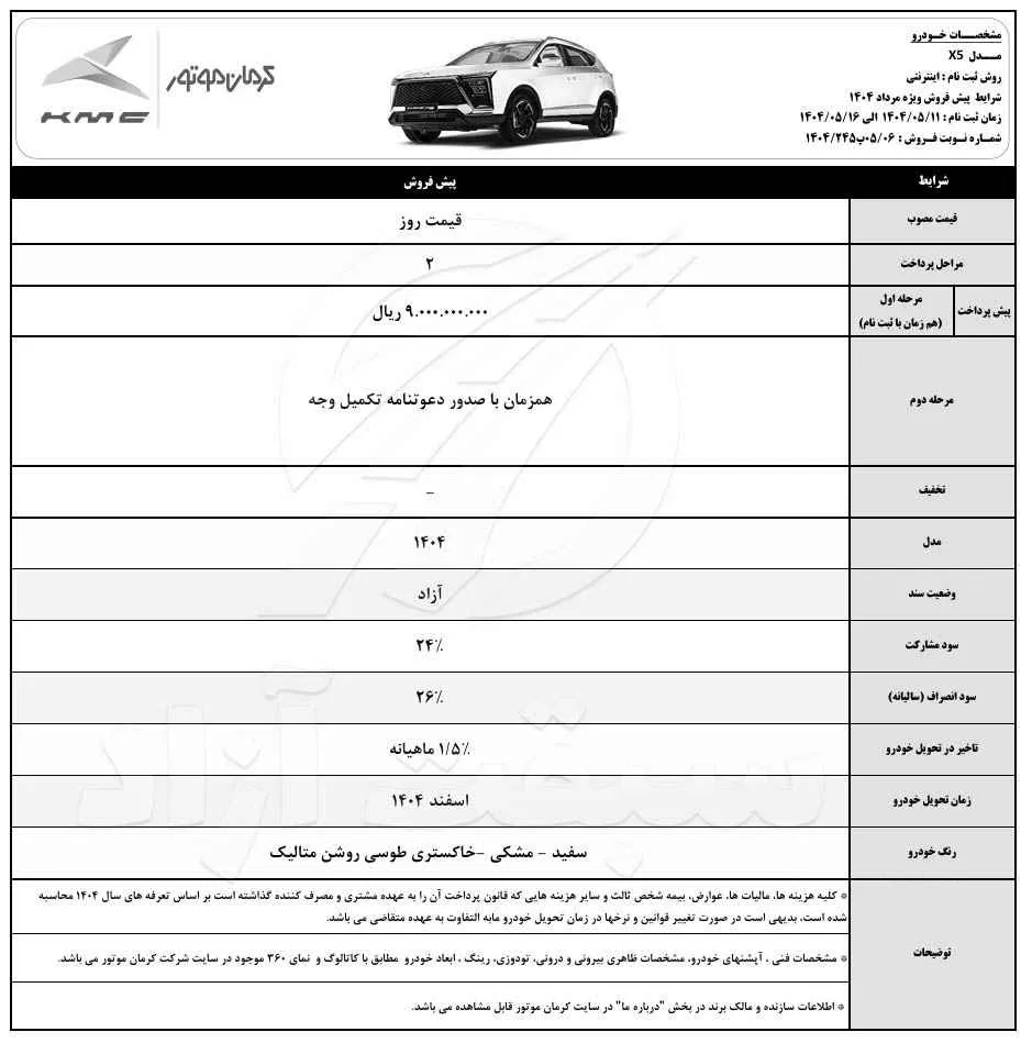 آغاز پیش فروش محصولات J7 و X5 با موعد تحویل اسفند 1404 2 آغاز پیش فروش محصولات J7 و X5 با موعد تحویل اسفند ۱۴۰۴