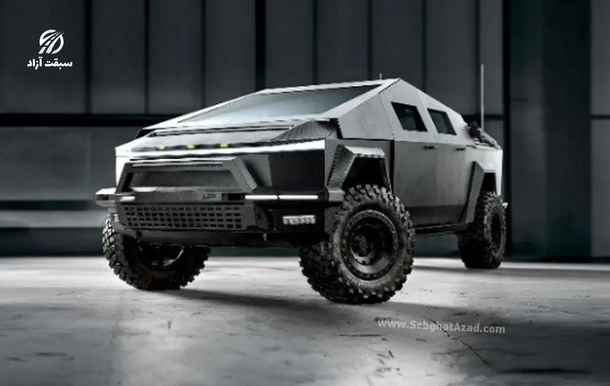 خودروی زرهی Cybertruck Sting مدل 2025 با سوخت جت