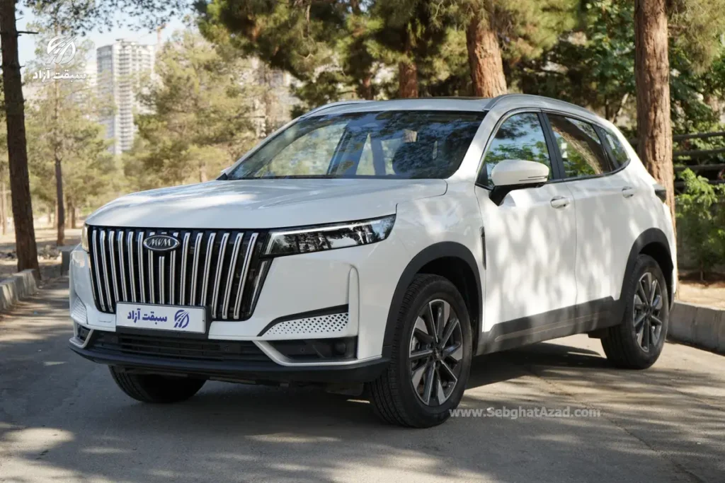 بررسی ام وی ام X77 مدیران خودرو + فیلم و تصاویر پرچمدار جدید ایکس 77 3 نمای جلو: بررسی ام وی ام X77