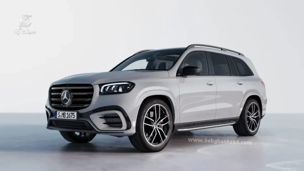 نمای سه رخ مرسدس بنز GLS580 مدل 2024