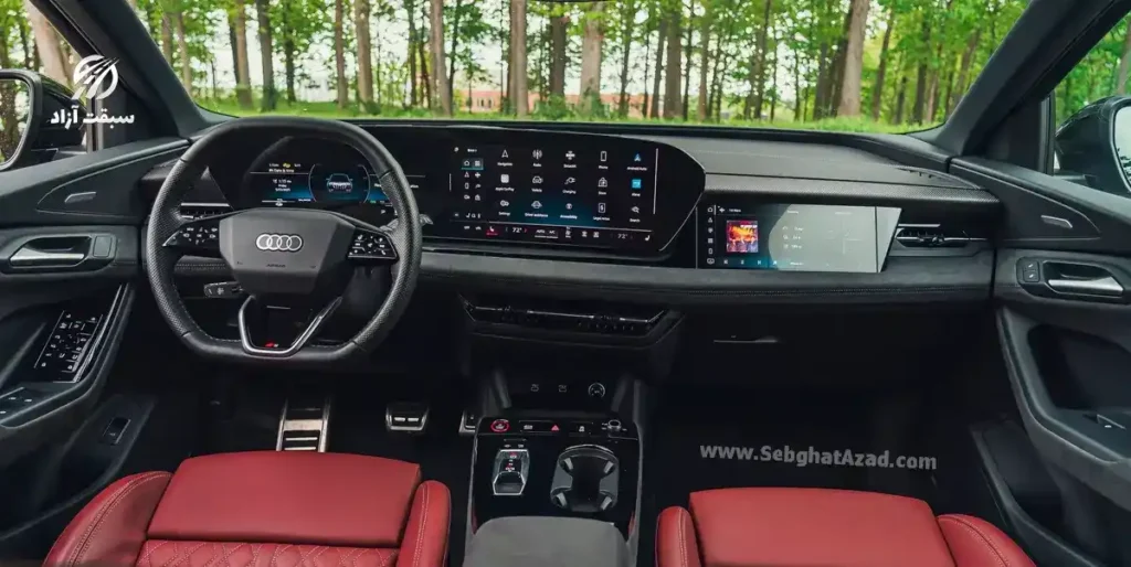 بررسی آئودی SQ6 e-tron مدل 2025؛ شاسیبلند الکتریکی اسپرت با تکنولوژیهای پیشرفته 3 آئودی SQ6 e-tron مدل 2025 - نمای داخلی