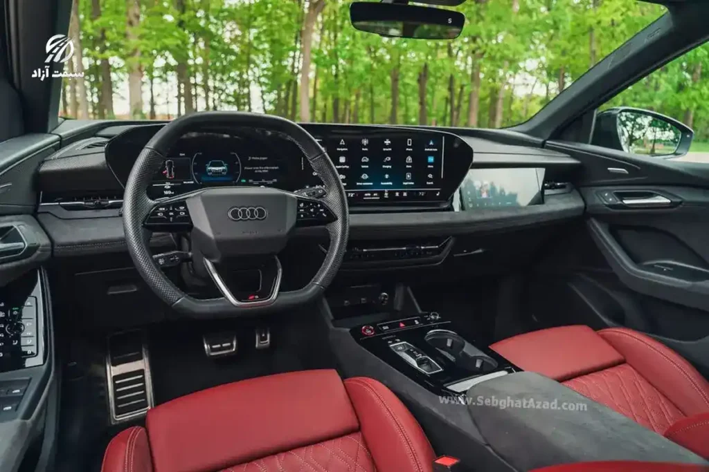 بررسی آئودی SQ6 e-tron مدل 2025؛ شاسیبلند الکتریکی اسپرت با تکنولوژیهای پیشرفته 6 آئودی SQ6 e-tron مدل 2025 نمای داخلی