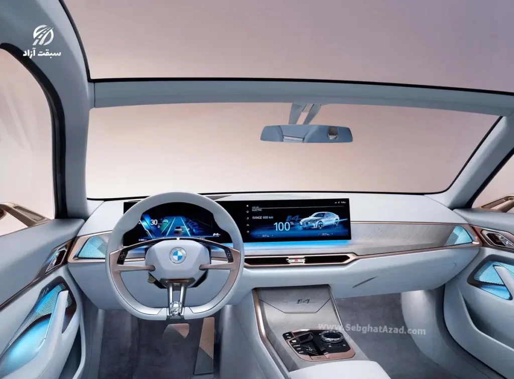 نمای داخلی بی ام و i4 کانسپت 2020