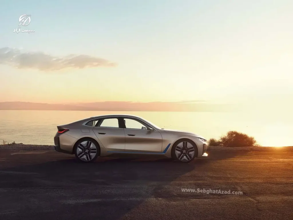 عکس از بغل بی ام و i4 کانسپت 2020