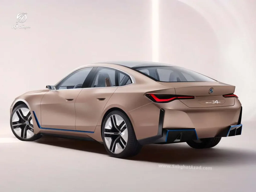 نمای پشت بی ام و i4 کانسپت 2020