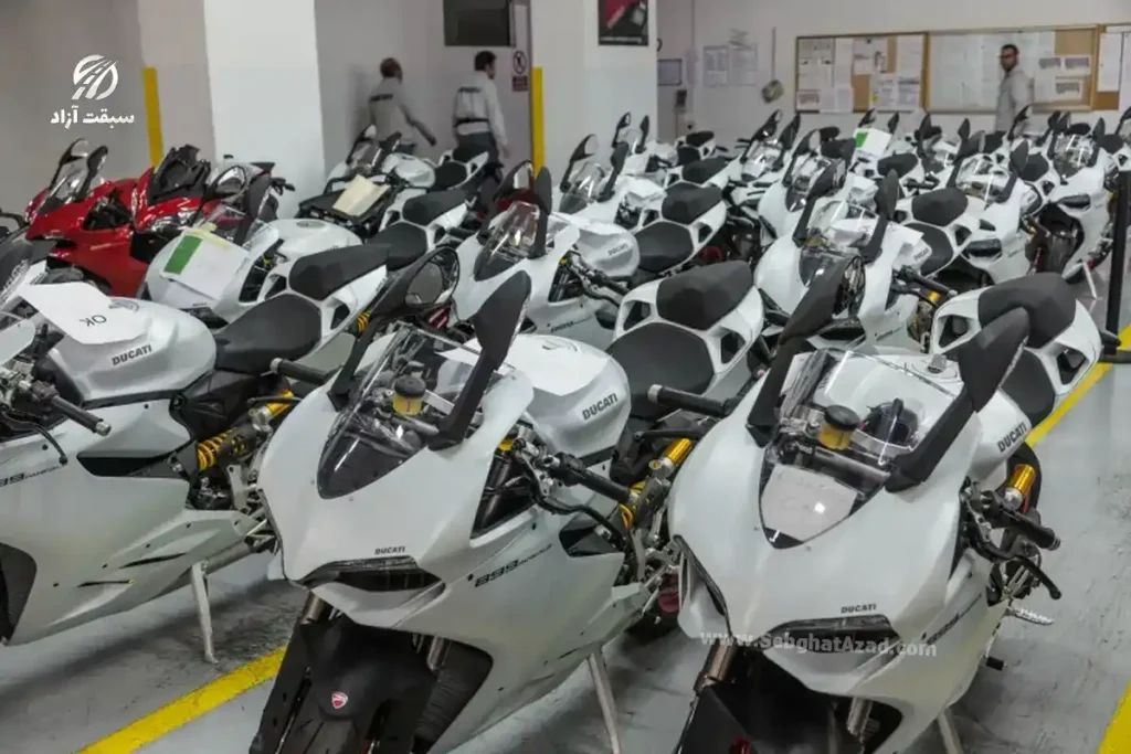 خط تولید موتورسیکلت دوکاتی