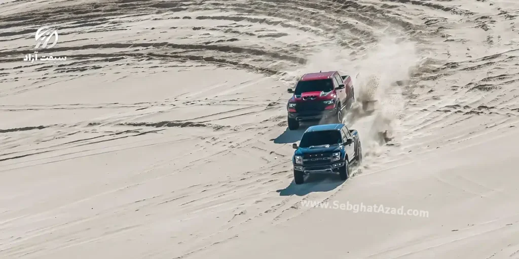 مقایسه فورد F-150 رپتورو دوج رم 1500 TRX
