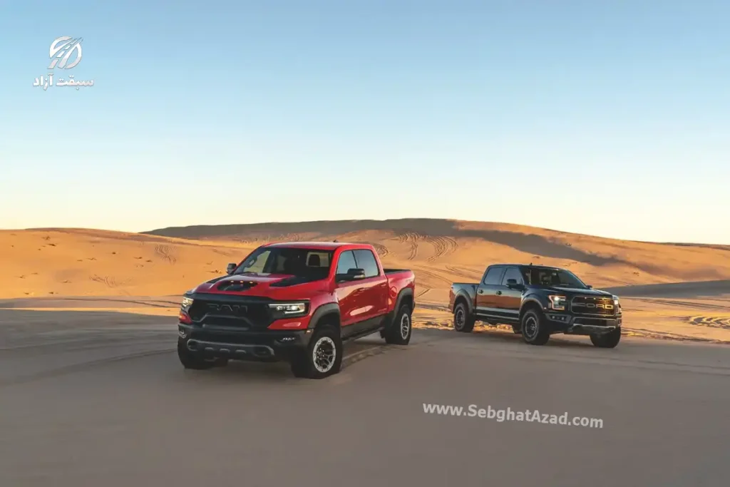 مقایسه فورد F-150 رپتورو دوج رم 1500 TRX