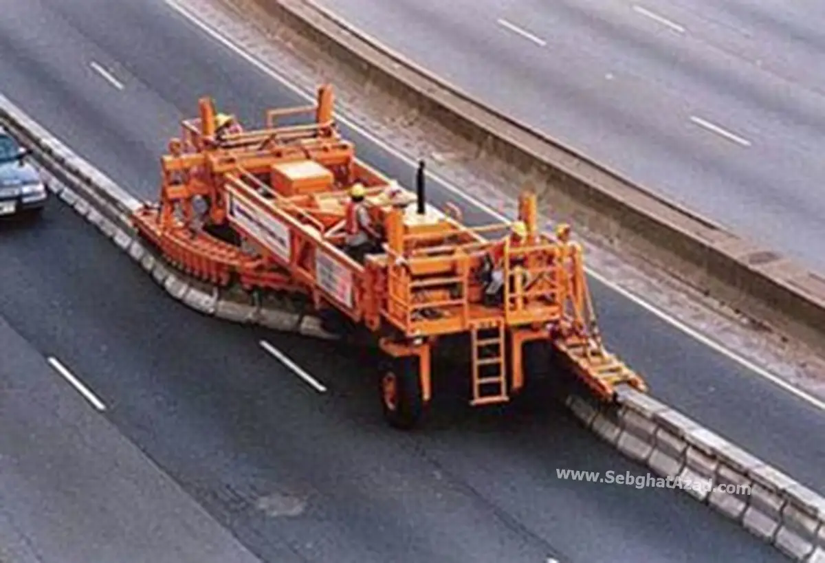 Road Zipper یا ماشین انتقال موانع بتنی چیست