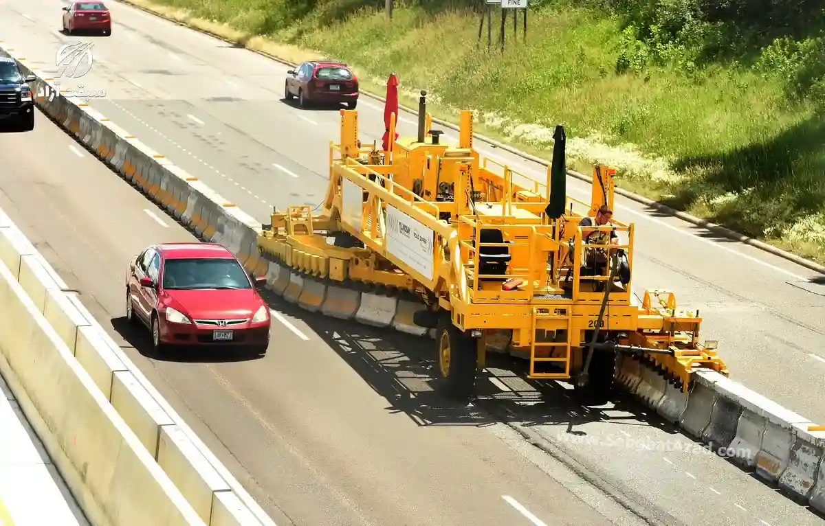 Road Zipper یا ماشین انتقال موانع بتنی چیست