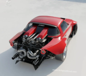 مزدا MX-5 با موتور W16 بوگاتی